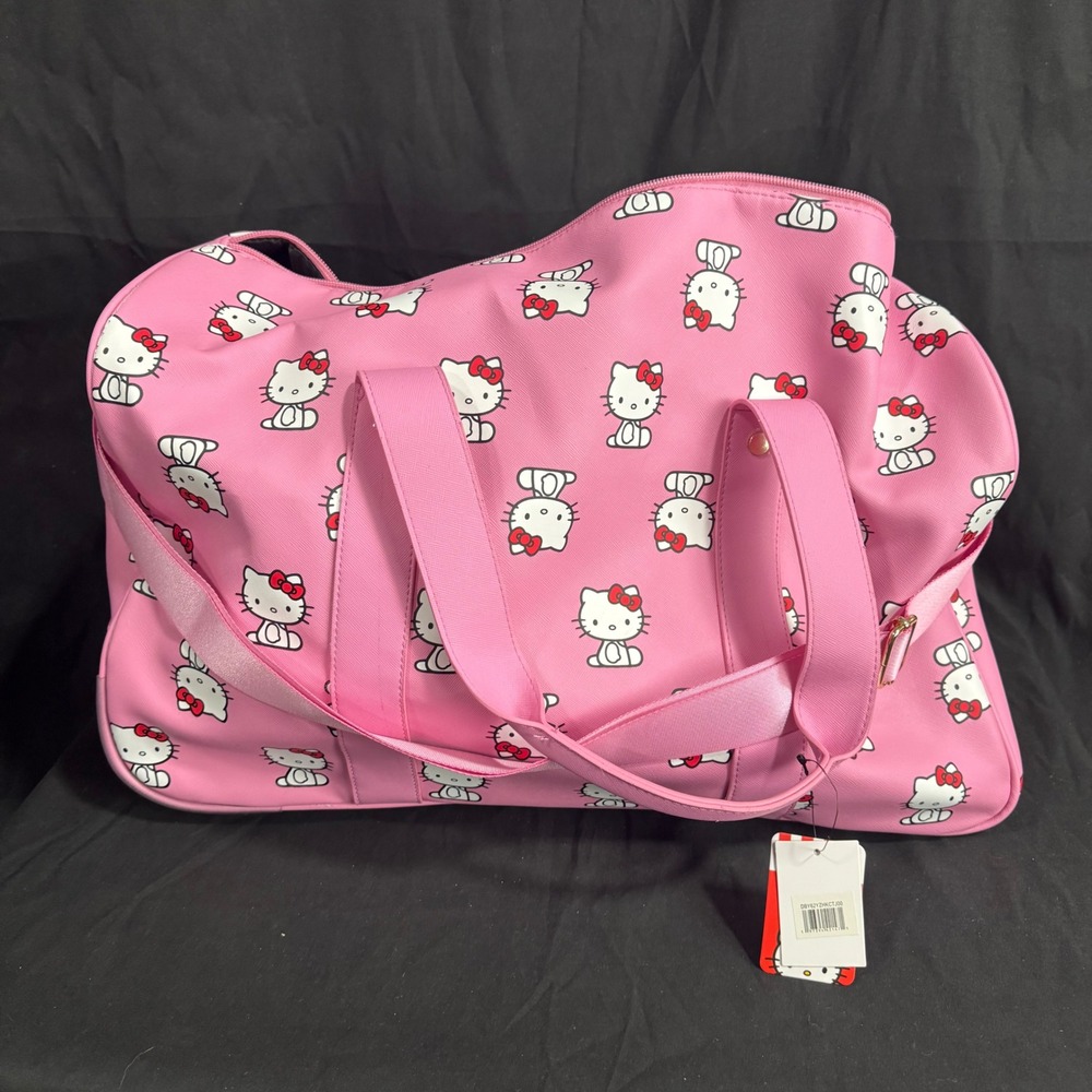Hello Kitty Duffel Weekender Bag (Bag Tags and Keychain included) - KP